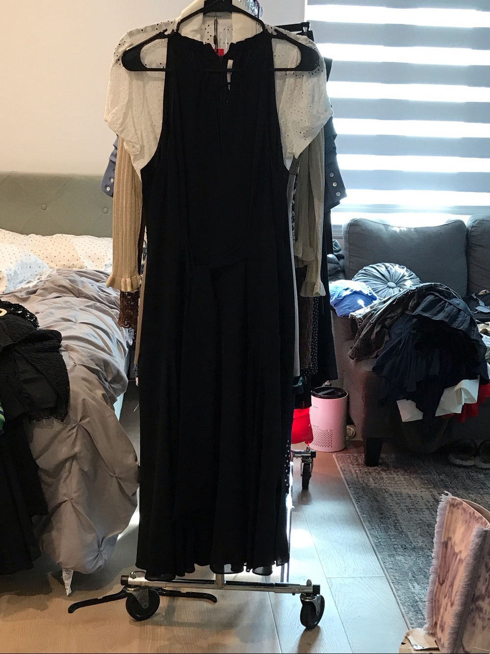 RACHEL Rachel Roy Black Sleeveless Maxi Dress
